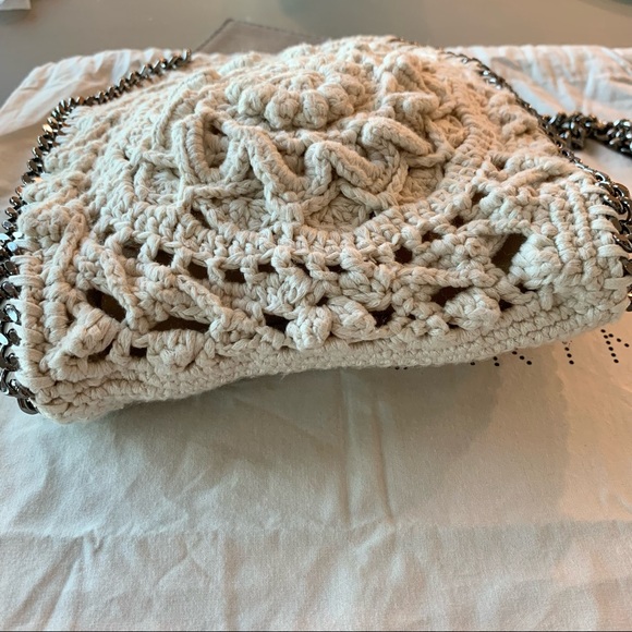 Falabella TINY Crochet Flower Crossbody Tote Bag - Picture 6 of 15